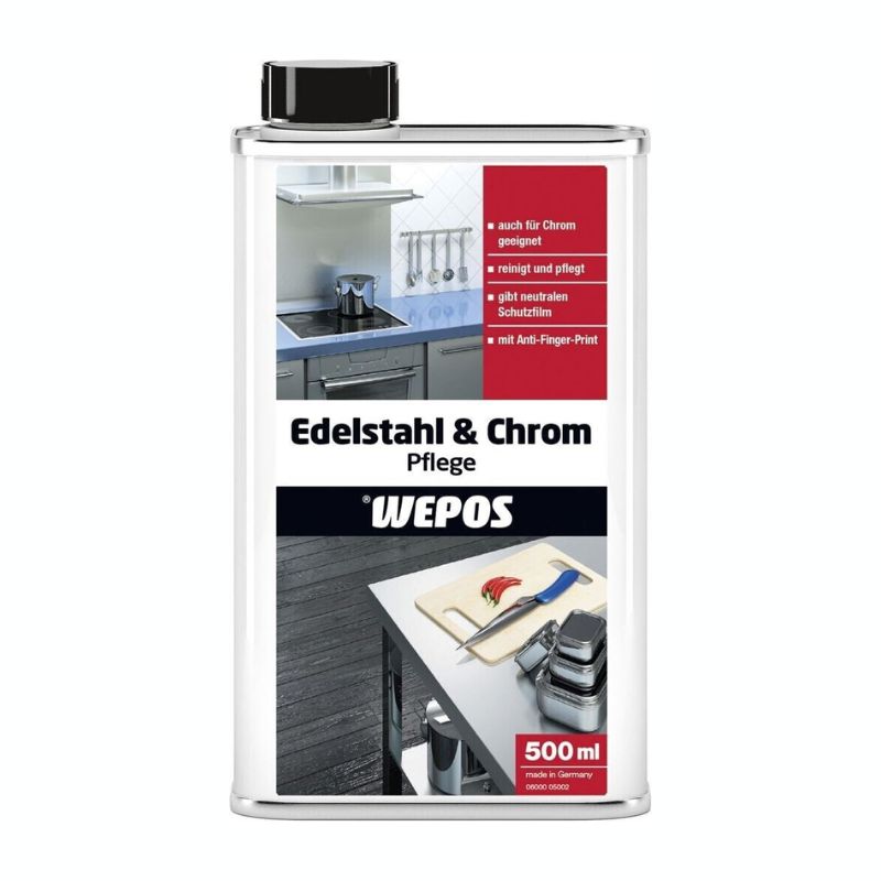 SREDSTVO ZA ČIŠĆENJE I NJEGU INOX I KROM 500ML WEPOS
