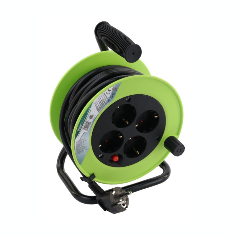 PRODUŽNI KABEL NA KOLUTU METALNI OKVIR 10M TRACON