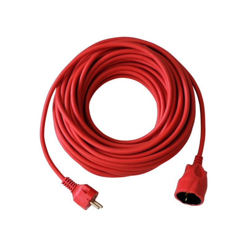 KABEL PRODUŽNI PVC CRVENI 20m 3x1,5mm2