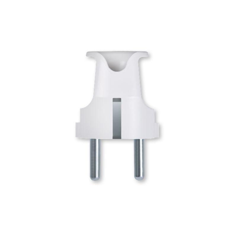 ŠUKO UTIKAČ 2POL MASIVNI S UZEMLJENJEM 16A 250V BIJELI