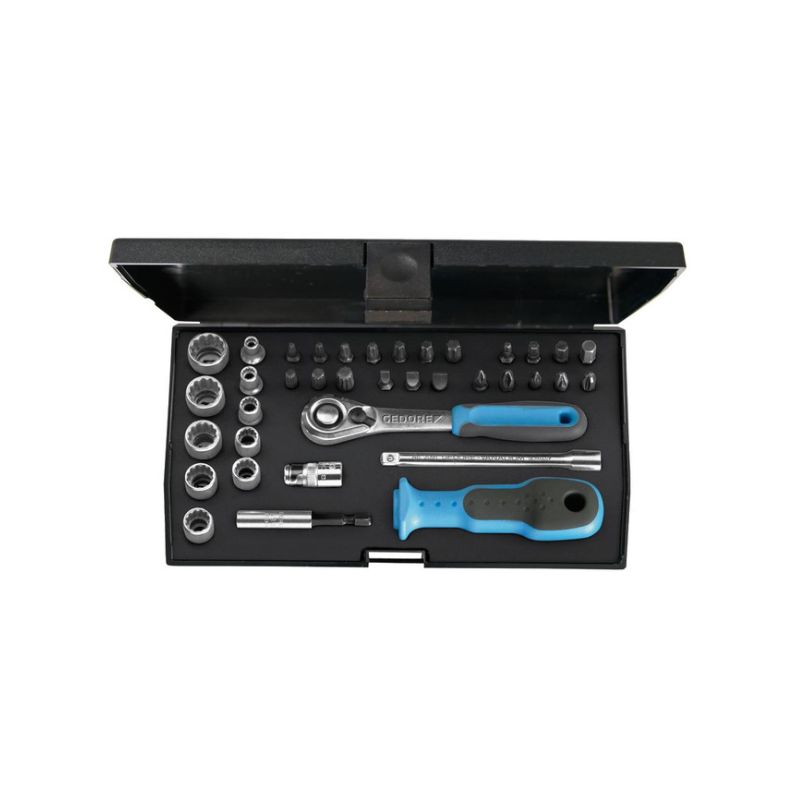 GARNITURA NASADNIH KLJUČEVA 1/4" 4-13+BIT GEDORE